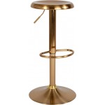 Madrid Series Adjustable Height Retro Barstool in Gold Finish