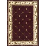 Corinthian Red Fleur-De-Lis 3'3" x 4'11" Rug