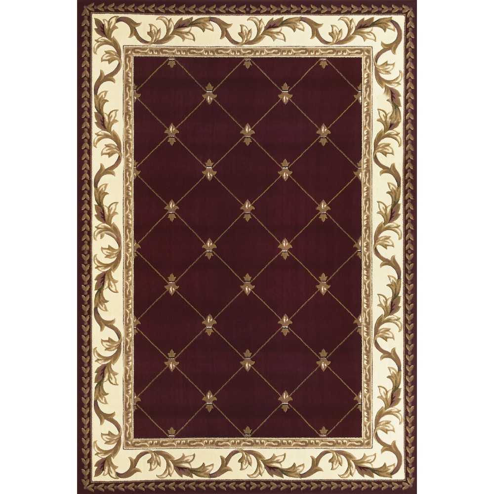 Corinthian Red Fleur-De-Lis 7'7" x 10'10" Rug Corinthian Red Fleur-De-Lis 7'7" x 10'10" Rug