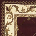 Corinthian Red Fleur-De-Lis 9'10" x 13'2" Rug