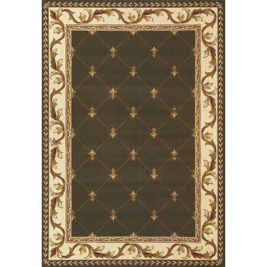 Corinthian Green Fleur-De-Lis 20" x 31" Rug