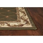 Corinthian Green Fleur-De-Lis 2'3" x 3'3" Rug