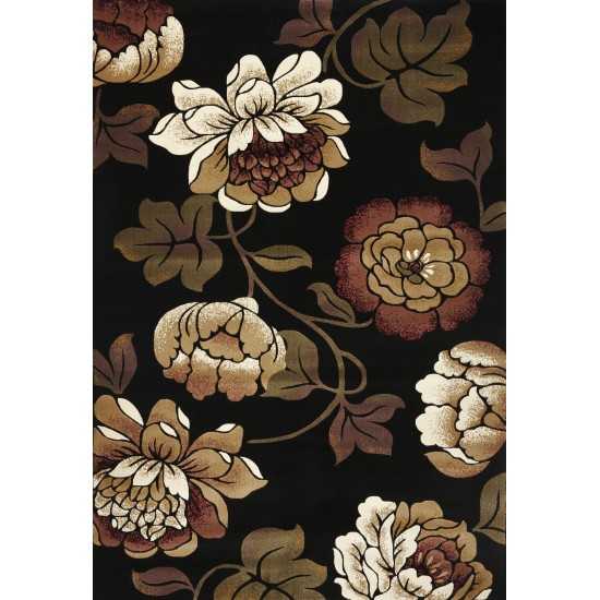 Corinthian Black Bella 20" x 31" Rug