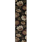 Corinthian Black Bella 2'2" x 7'11" Runner Rug