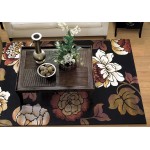 Corinthian Black Bella 2'2" x 7'11" Runner Rug