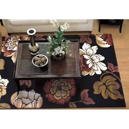 Corinthian Black Bella 2'2" x 7'11" Runner Rug