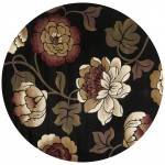 Corinthian Black Bella 7'7" Round Rug