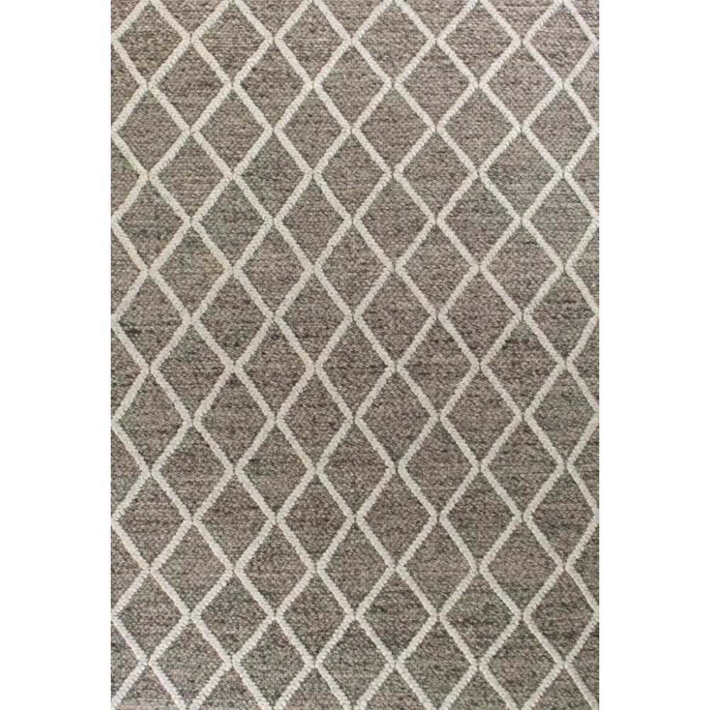 Cortico Dark Grey Diamonds 5' x 7' Rug