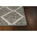 Cortico Dark Grey Diamonds 5' x 7' Rug