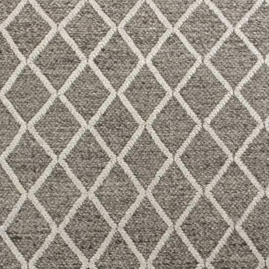 Cortico Dark Grey Diamonds 5' x 7' Rug