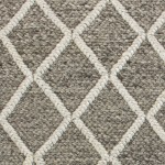 Cortico Dark Grey Diamonds 5' x 7' Rug