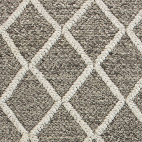 Cortico Dark Grey Diamonds 5' x 7' Rug