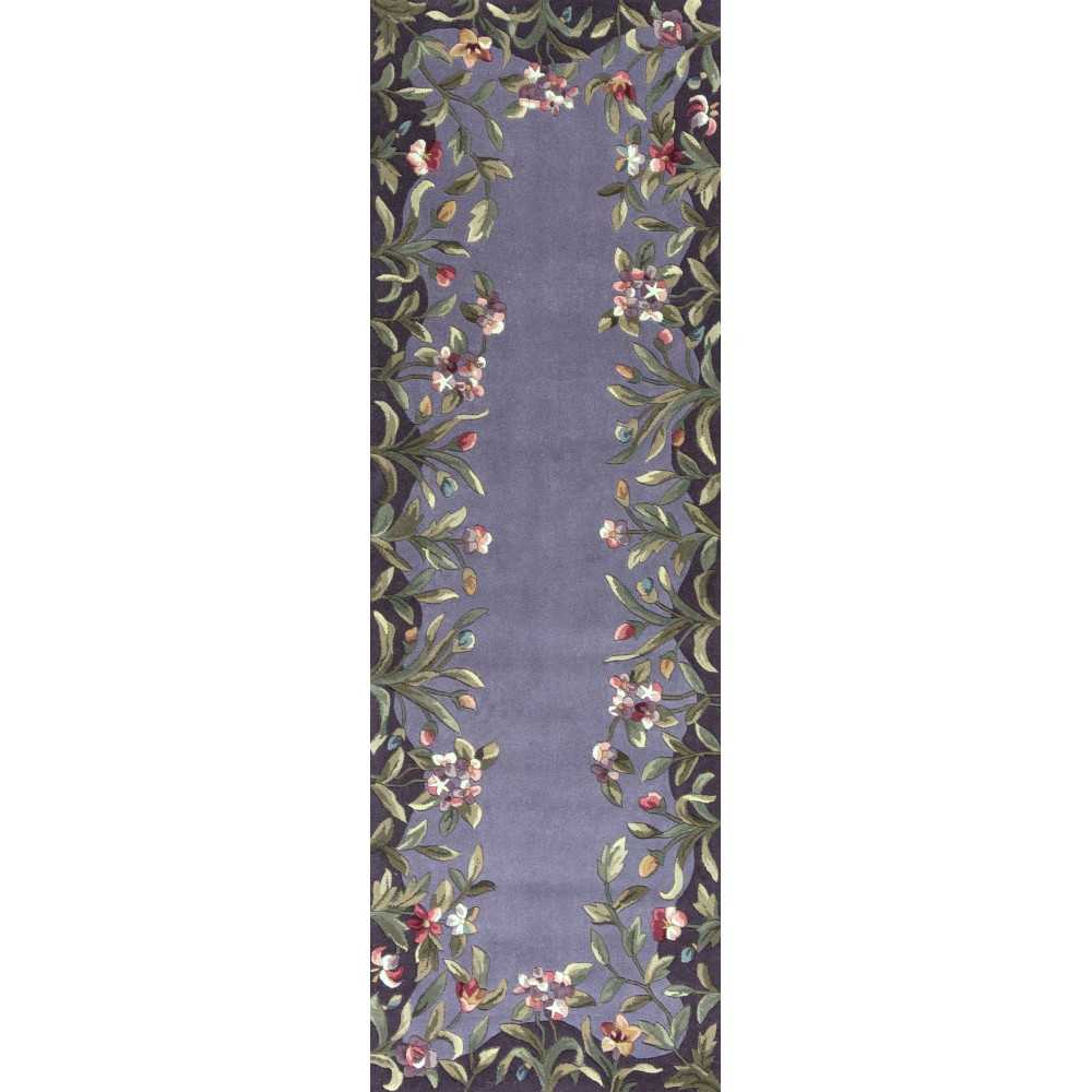 Emerald Lavender Garden 2'6" x 8' Runner Rug