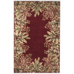 Emerald Ruby Tropical Border 2' x 3' Rug