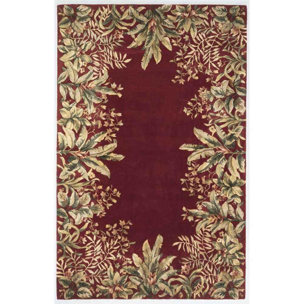 Emerald Ruby Tropical Border 2' x 3' Rug Emerald Ruby Tropical Border 2' x 3' Rug
