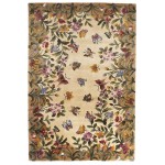 Emerald Antique Beige Butterfly Garden 2'6" x 4'6" Rug