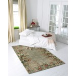Emerald Sage Tropical Border 2' x 3' Rug