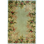 Emerald Sage Tropical Border 9'3" x 13'3" Rug