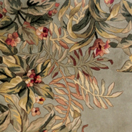 Emerald Sage Tropical Border 9'3" x 13'3" Rug