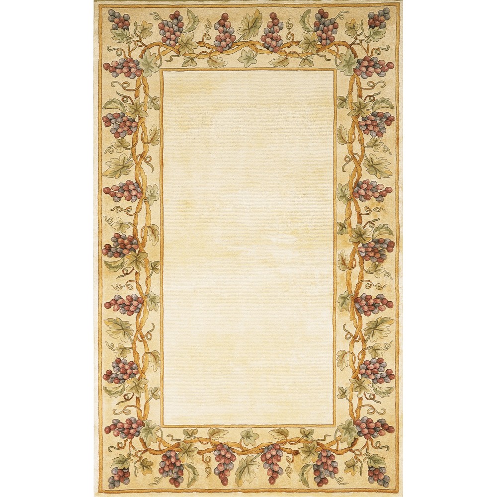 Emerald Ivory Grapes Border 2'6" x 4'6" Rug