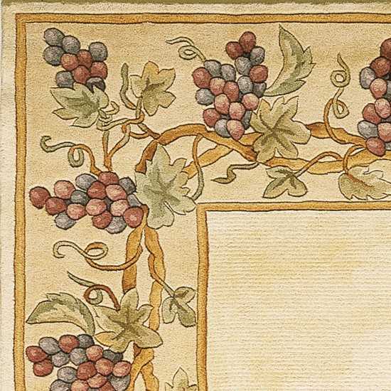 Emerald Ivory Grapes Border 3'6" x 5'6" Rug