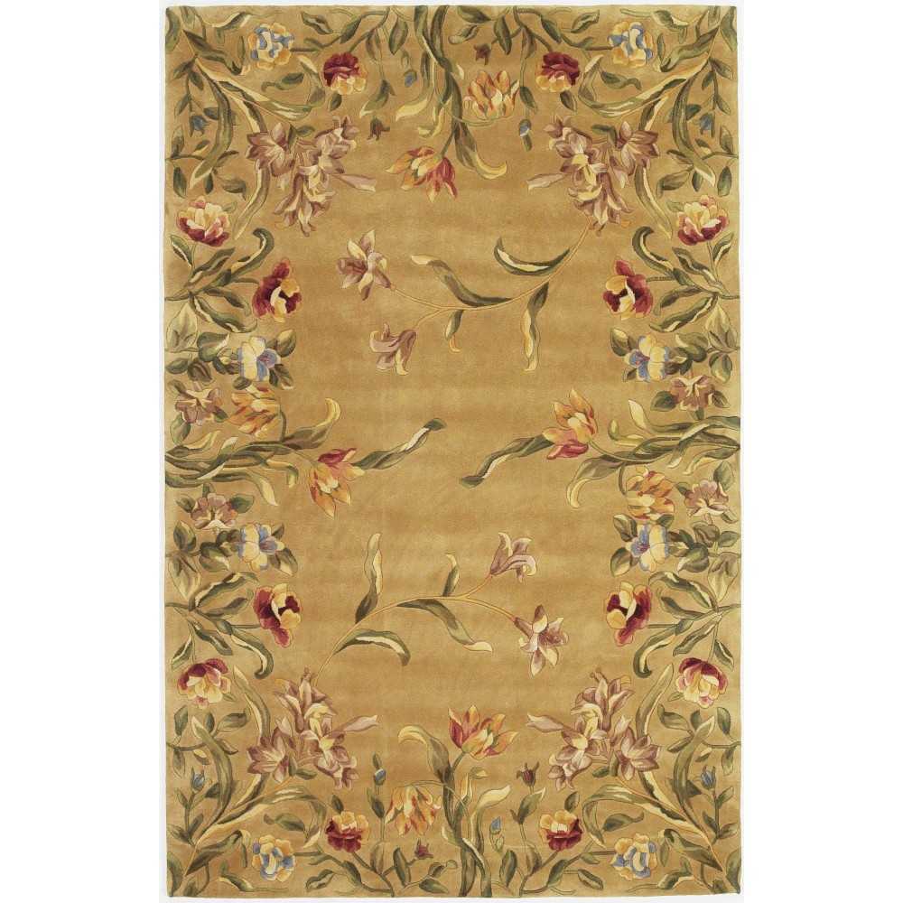 Emerald Gold Tulip Garden 2'6" x 4'6" Rug