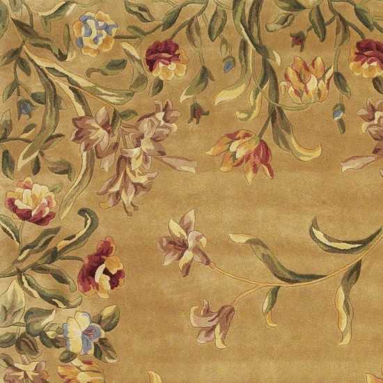 Emerald Gold Tulip Garden 2'6" x 8' Runner Rug