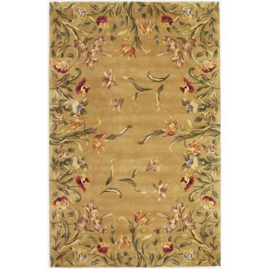 Emerald Gold Tulip Garden 2' x 3' Rug