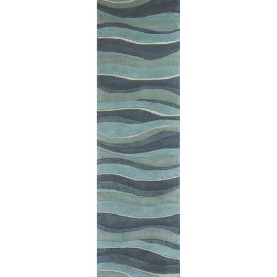 Eternity Ocean Landscapes 2'3" x 7'6" Runner Rug