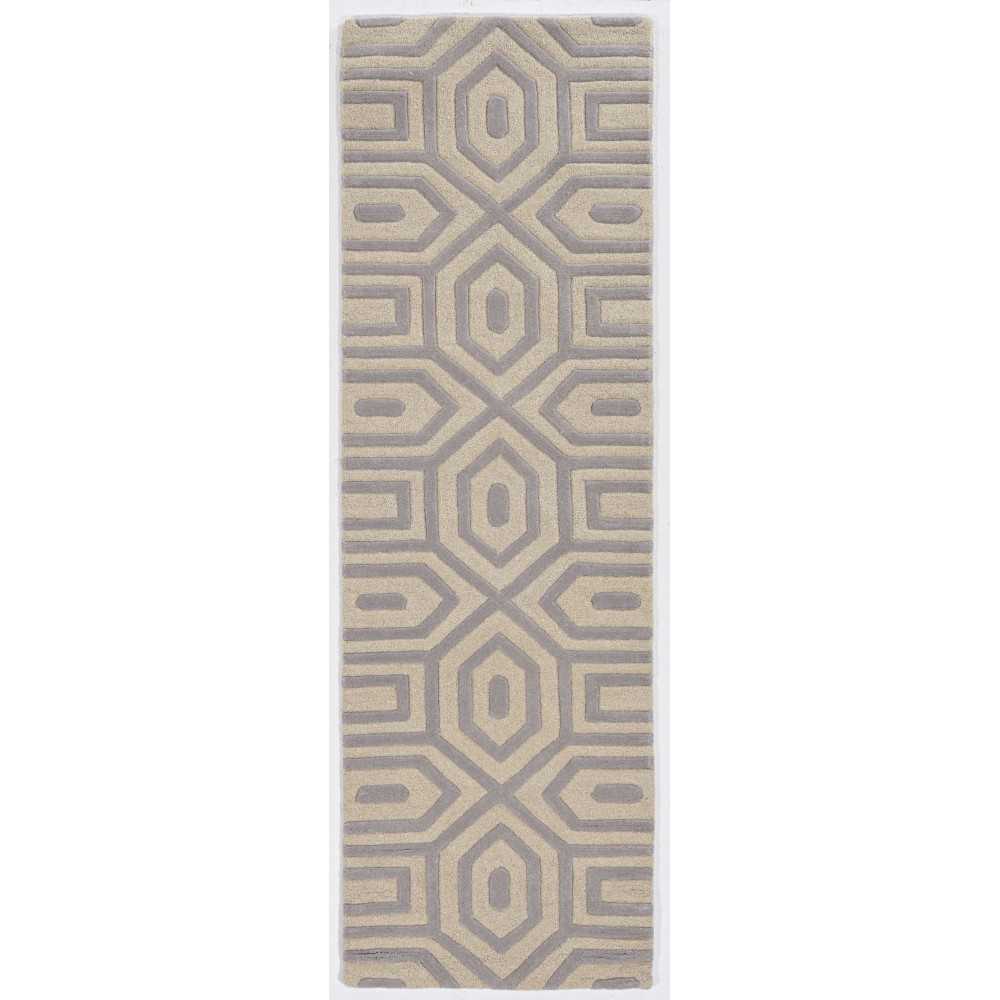 Eternity Grey Escape 2'3" x 7'6" Runner Rug