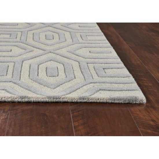 Eternity Grey Escape 2'3" x 7'6" Runner Rug