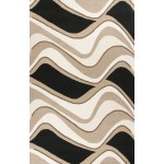 Eternity Black/Beige Waves 3'3" x 5'3" Rug