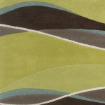 Eternity Lime/Mocha Landscapes 2'3" x 7'6" Runner Rug