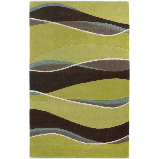 Eternity Lime/Mocha Landscapes 3'3" x 5'3" Rug