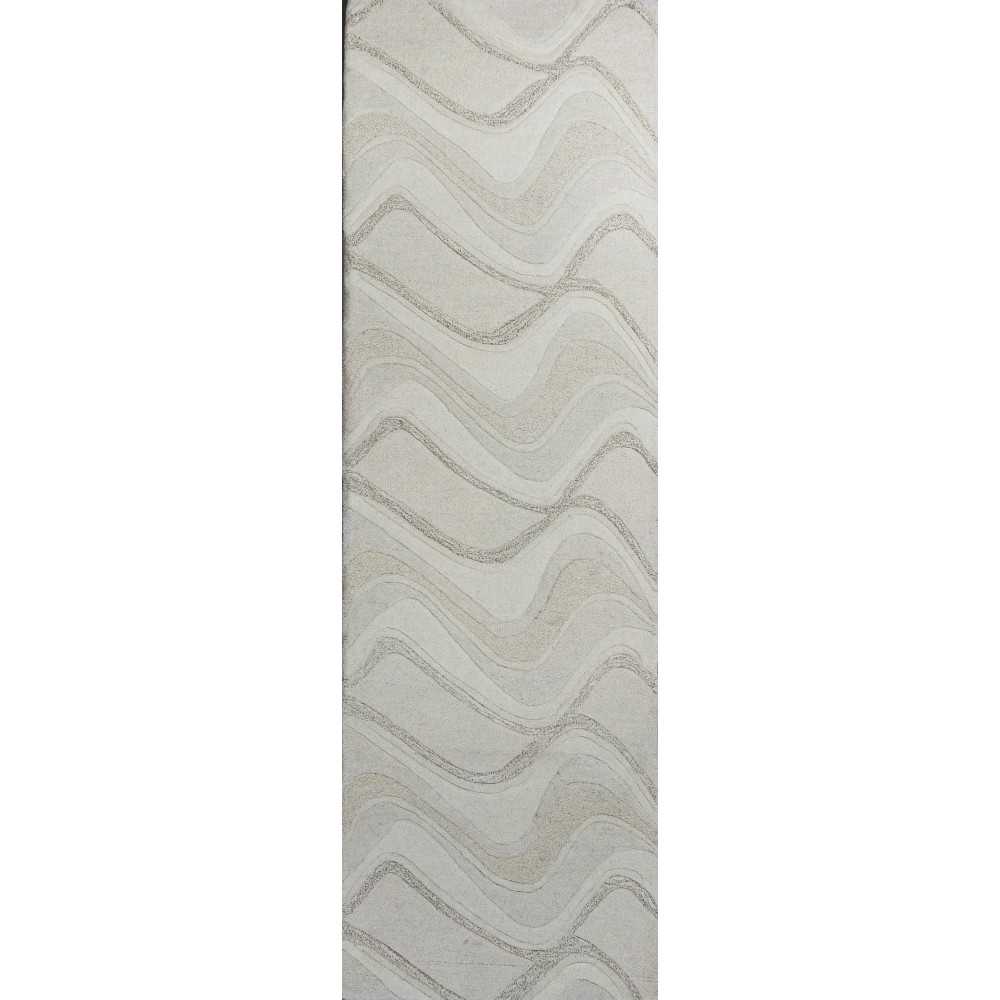 Eternity Ivory Waves 2'3" x 7'6" Runner Rug