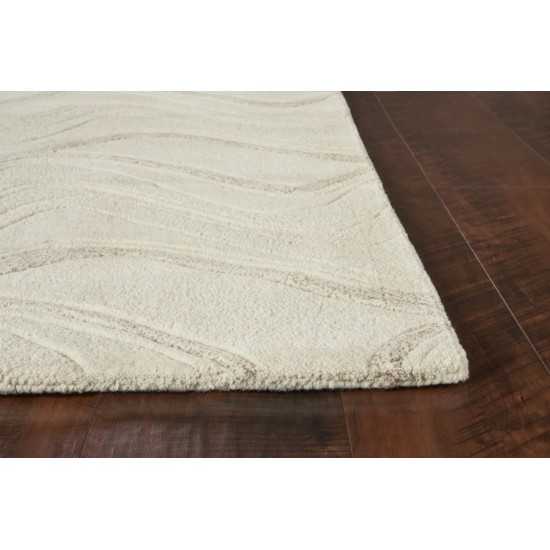 Eternity Ivory Waves 27" X 45" Rug