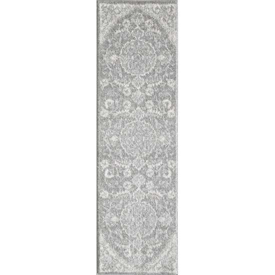 Evolution Grey Farrah 2' x 7' Runner Rug