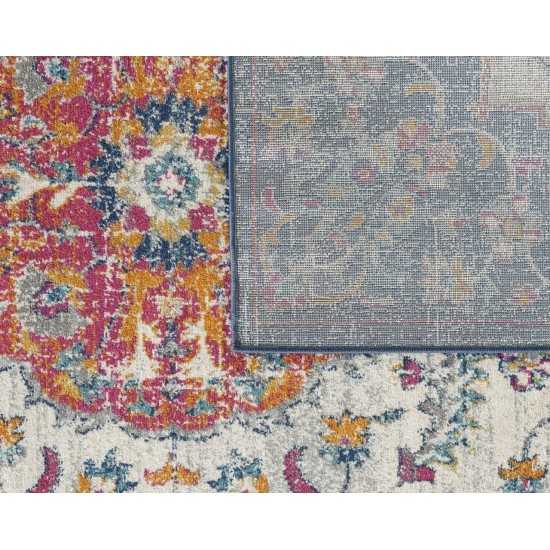 Evolution Ivory/Navy Farrah 5'3" x 7'3" Rug