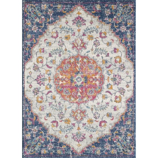 Evolution Ivory/Navy Farrah 9' x 12' Rug