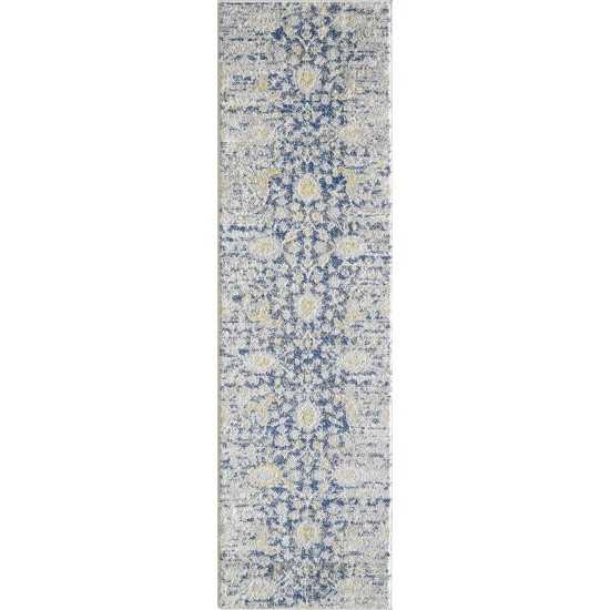 Evolution Blue/Grey Paradiso 2' x 7' Runner Rug