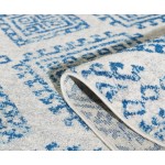Evolution Ivory/Blue Calypso 2' x 7' Runner Rug