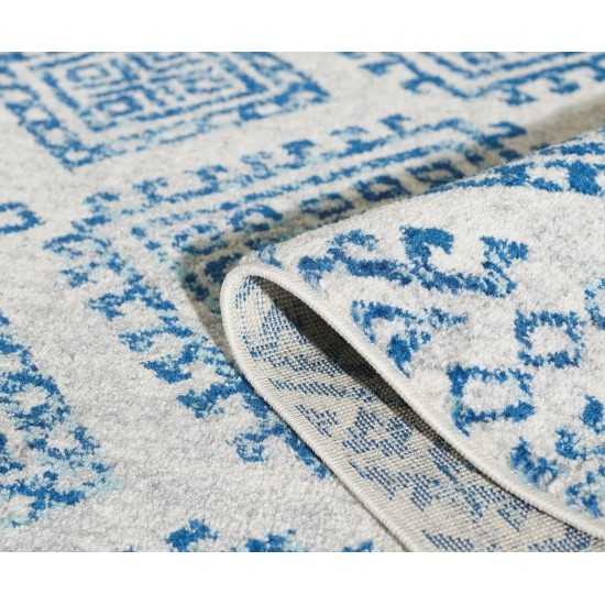 Evolution Ivory/Blue Calypso 2' x 7' Runner Rug