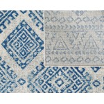 Evolution Ivory/Blue Calypso 2' x 7' Runner Rug
