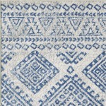 Evolution Ivory/Blue Calypso 2' x 7' Runner Rug