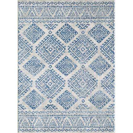 Evolution Ivory/Blue Calypso 7'10" x 10'2" Rug