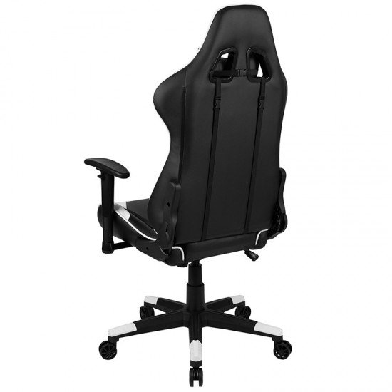 X20 Gaming Chair Racing Office Ergonomic Computer PC Adjustable Swivel Chair with Fully Reclining Back in Black LeatherSoft