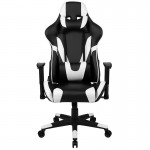 X20 Gaming Chair Racing Office Ergonomic Computer PC Adjustable Swivel Chair with Fully Reclining Back in Black LeatherSoft