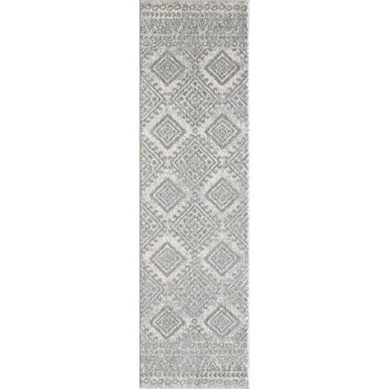 Evolution Ivory/Grey Calypso 2' x 7' Runner Rug