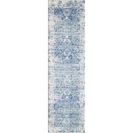 Evolution Ivory/Blue Verona 2' x 7' Runner Rug