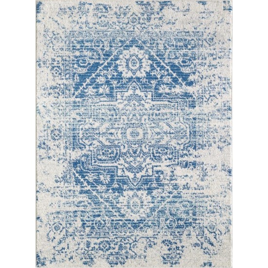 Evolution Ivory/Blue Verona 5'3" x 7'3" Rug